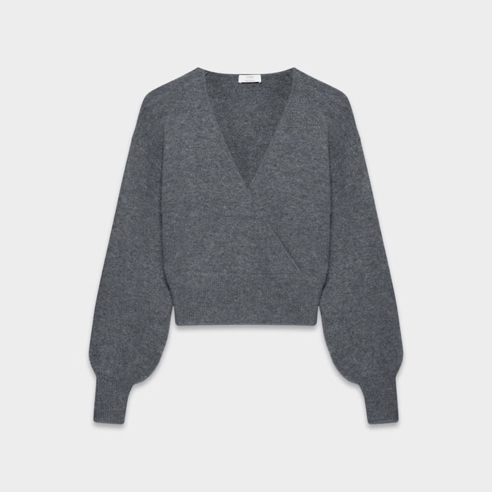 Wilfred SoftSpoke™ Dear Sweater — Dark Heather Grey, 2XS